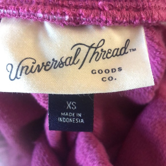 Universal Thread Pink French Terry Lounge Shorts XS Drawstring NWT - Picture 6 of 8